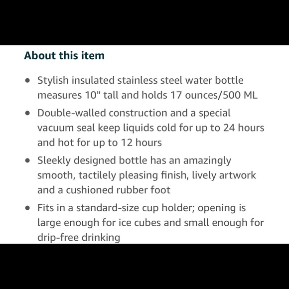 Studio Oh! Stainless Steel Succulents Water Bottle - Picture 8 of 9